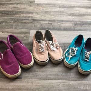 3 pairs of vans bundle
